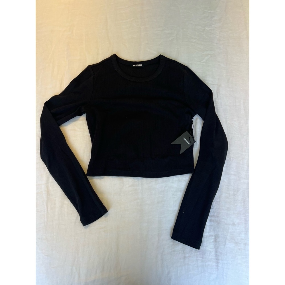 NWT Talentless Cropped Long Sleeve Shirt